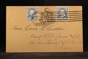 Massachusetts: Boston 1890 02/25 #219 PAAR Brief, EKU + APS Zertifikat - Bild 1 von 3