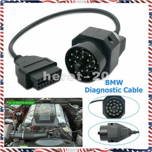 20Pin to 16Pin OBD2 Adapter Connector Cable Scanner for BMW E36/E38/E39/E46/Z3 - Picture 1 of 13