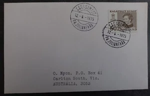 1975 Greenland Cover ties 60Ore stamp cd Julianehåb-Carlton South - Picture 1 of 2