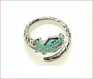 JUST CAVALLI Ring 55 Size 7 Anello Snake Turquoise Dragon Damen New in Box - Picture 1 of 4