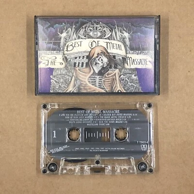 METAL MASSACRE Cassette Tape 80s Metal Thrash BEST OF POSSESSED OVERKILL TOXIK - Image 1 of 4