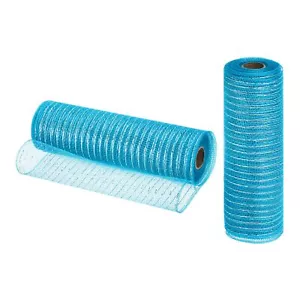 2 Rolls Burlap Mesh 10 Inch x 30 Feet10 Yard Each Burlap Roll PP Deco Ribbon ... - Picture 1 of 5