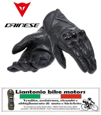 GUANTI DA MOTO DAINESE BLACKSHAPE RACING IN PELLE CON PROTEZIONI - Immagine 1 di 4