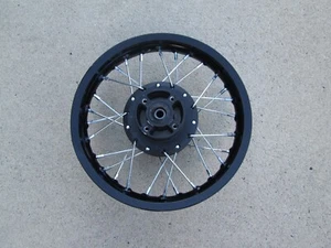 12" Aluminum 1.60 x12 PIT BIKE DIRT BIKE REAR DISC RIM IN BLACK COLOR - Picture 1 of 5