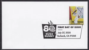 US 5494 Bugs Bunny Barber BWP FDC 2020 - Picture 1 of 1