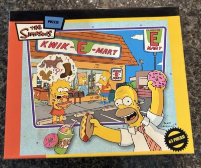 THE SIMPSONS 63 PIECE PUZZLE  DINNER WITH DAD  *SEALED* NEW 2007 MEGA - Photo 1/4