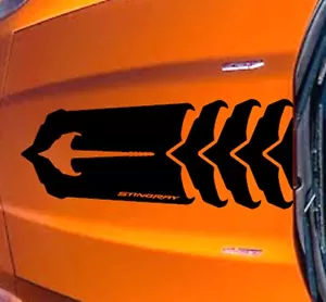 "NUEVO Diseño 16"" x 39"" STINGRAY Capucha Vinilo RAYAS CARRERAS Calcomanía (Se adapta al Corvette C6) - Imagen 1 de 21