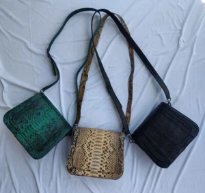 Presale Genuine Snake Skin Leather Sling Bag Traditionally Handmade (1) - Picture 1 of 3