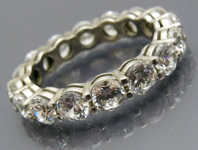 REIF-DESIGN - MONDÄNER MEMOIRE RING - 950 PLATIN - BESETZT MIT VIERTELCARÄTERN! - Bild 1 von 4