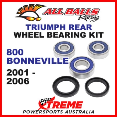 All Balls 25-1587 Triumph 800 Bonneville 2001-2006 Rear Wheel Bearing Kit - Image 1 of 2
