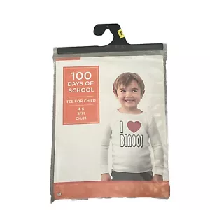 100 Days Of School Child S/M Tshirt I Love Bingo - Picture 1 of 2