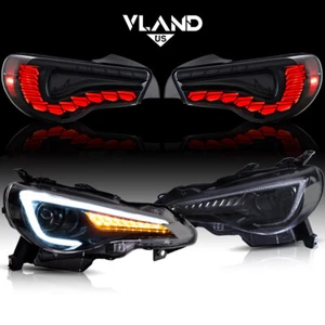 Faros VLAND + luces traseras + bombillas LED para Toyota 86 Subaru BRZ Scion FR-S 12-20 - Imagen 1 de 24
