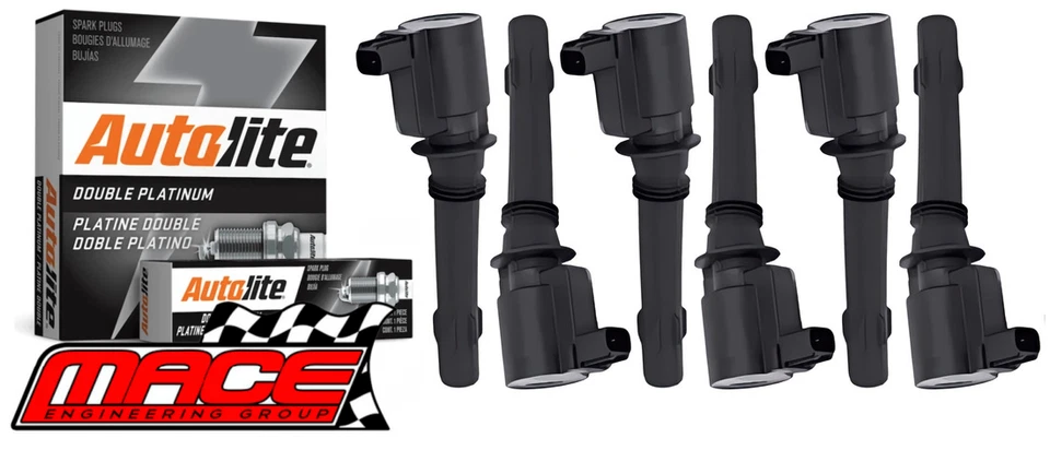 MACE IGNITION SERVICE KIT FOR FORD FALCON BA BARRA 182 190 240T TURBO 4.0L I6 - Image 1 of 1