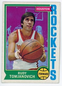 1974-75 Topps Rudy Tomjanovich #28 en muy buena condición-Ex Rockets - Imagen 1 de 1