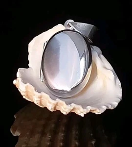 925 Sterling Silver Jewellery Plain Oval Locket Pendant Christmas Gift UK Seller - Picture 1 of 6