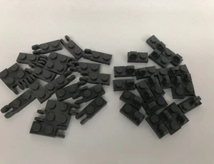 LEGO 20 x 44302 20 x 30383 - 1x2 GRIS OSCURO horquilla extremo vertical y bisagra de bloqueo DBG - Imagen 1 de 6