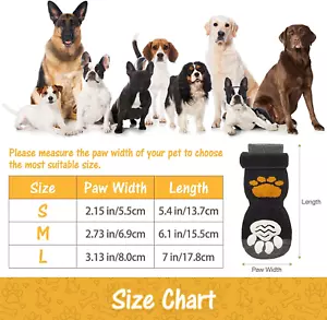 Non Slip Dog Socks with Grippers to Prevent Licking Paws for Hardwood Floors ... - Picture 1 of 8