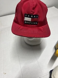 Vintage Tommy Hilfiger Hat Cap Adjustable Sailing Yellow Mens Made in USA 90s - Picture 1 of 6