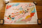 Vintage - 1994 Japanese Art - Washi Painting - The Tale of Genji - Rare A3 Print