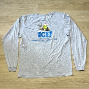Vtg 2011 Shrek the Halls Shirt XL Gaylord Texan L/S Donkey Dreamworks Promo Tee - Picture 1 of 8