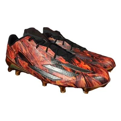 Adidas Adizero 5 Star 5.0 X Kevlar Men’s Size 15 Football Cleats Black Orange - Image 1 of 4