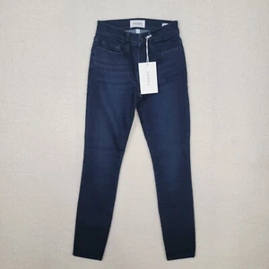 FRAME Le Skinny De Jeanne Cropped Women's 27 Skinny Mid-Rise Stretch Denim Pants - Picture 1 of 9