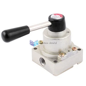 VH200-02 Hand Lever Pneumatic Valve 3 Way 3 Position Center Closed 1/4 RC Ports✦ - Picture 1 of 4