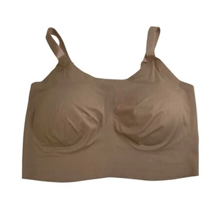 Eby LDD 38DD 38DDD 38G Wireless Seamless Support Bralette Bra Nude Women's Beige - Picture 1 of 12