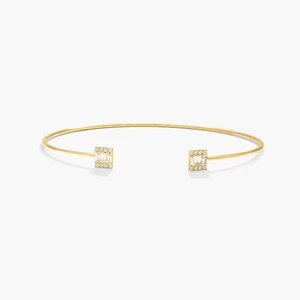 14K Yellow Gold Open Luxe Diamond Bracelet - Picture 1 of 4