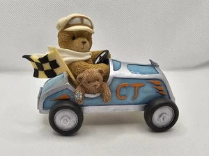 Cherished Teddies Bär Figur Andre Ziellinie ist nur eine Runde entfernt Rennwagen - Bild 1 von 12