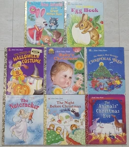 Little Golden Books 1970s-2000s Hardcover Christmas Halloween Easter Vtg Lot - Imagen 1 de 16