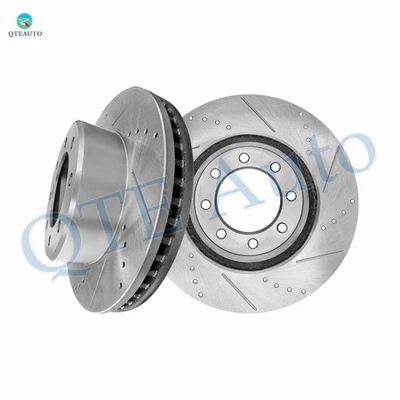 Rotores de disco de freio dianteiros perfurados com fenda 360mm para 2009 2010 Dodge RAM 3500 - Imagem 1 de 4