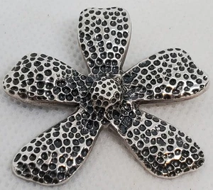 Colgante Flor Margarita Texturizada Plata Esterlina Silpada S1101 925 Retirado - Imagen 1 de 9