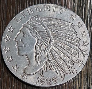 5 oz. Golden State Mint Silver Round Chief/Eagle .999 Fine - Picture 1 of 2