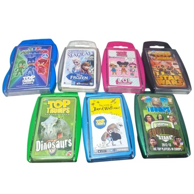 7 Top Trumps Pack Bundle, Winning Moves, Complete, Used, Job Lot Top Trumps x7 - Image 1 of 2