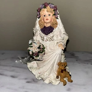 The Dollstone Collection “Yesterdays Child” 2001 Heather Bride  E3573  - Picture 1 of 13