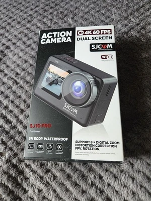 SJCAM SJ10 Pro Dual Screen Action Camera 4K 60FPS Touch Screen Waterproof - Image 1 of 4
