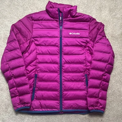 Columbia Down Jacket Womens Small 650 Fill Lake 22 Pink Outdoors Winter Bright - Image 1 of 4