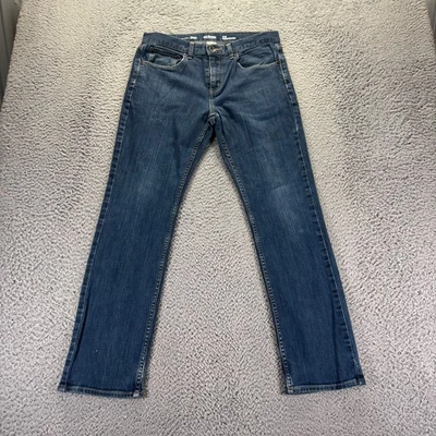 Pantalones de mezclilla Urban Pipeline para hombre 31x30 azul lavado oscuro algodón elástico ajustados calce recto Foto 1 de 4