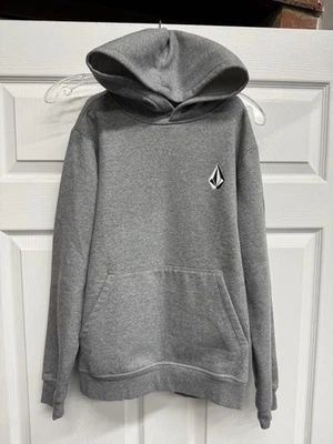 Sudadera con capucha Volcom Stone Pull Over polar talla juvenil grande. Gris. Excelente estado Foto 1 de 3