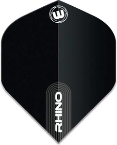 Winmau Rhino Standard Black Dart Flights (5 juegos) - Imagen 1 de 1