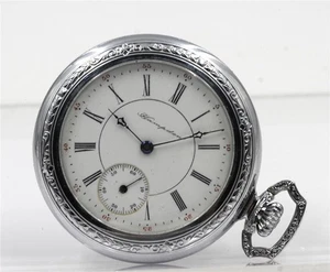1902 HAMPDEN 15J 213 MODEL 3 6S SIDE WIND POCKET WATCH FOR REPAIR - Picture 1 of 5