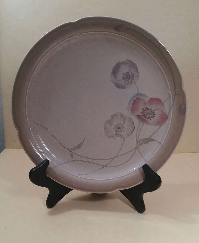 VAJILLA-Poppiesby MIKASA/12" Plato de picar (plato redondo)-Usado Foto 1 de 4