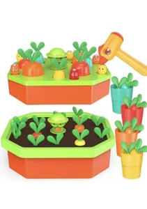 Montessori Radish Pulling Toy Shape Color Memory Sorting Activities for Kids - Picture 1 of 6
