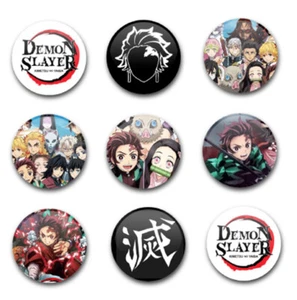 25mm 1" ZOLL KNOPFABZEICHEN x9 DEMON SLAYER - Bild 1 von 1