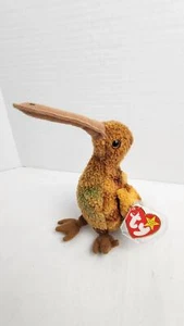 Ty Beak Kiwi Bird Beanie Babies - 6 in, Vintage, 1998, Multicolor - Picture 1 of 11