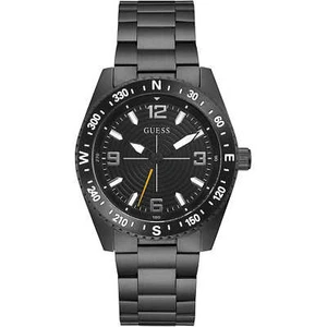 Mens Wristwatch GUESS NORTH GW0327G2 Stainless Steel Black - Picture 1 of 1