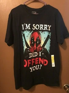 Official Marvel: Deadpool "I'm Sorry, Did I OFFEND You? Graphic T-Shirt - Picture 1 of 1
