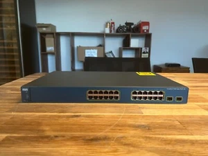 Cisco WS-C3560-24PS-S Catalyst 3560 24-Port PoE Managed Switch - LAN Base - Afbeelding 1 van 2