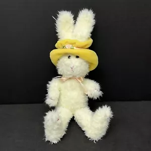 Mary Meyer Bonnie With Bonnet Yellow Hat Spring Easter Bunny Rabbit 1996 Plush - Picture 1 of 8